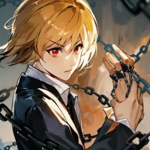 stylish kurapika pfp graphic